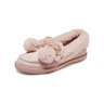 斯凱奇（Skechers）女鞋加絨保暖單鞋軟底輕便平底鞋一腳蹬舒適休閑鞋樂福鞋169000 曬單實(shí)拍圖