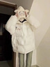CTOX2025新款懶羊羊棉服外套女冬季面包服保暖可愛(ài)學(xué)院拼接連帽棉衣棉 白色 懶羊羊 L 100~120斤 曬單實(shí)拍圖