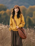 瑪嬌媚（Majiaomei）衛(wèi)衣女運動套裝女裝2025年秋冬新款韓系慵懶風(fēng)寬松上衣休閑褲子女 衛(wèi)衣+休閑褲 M 曬單實拍圖