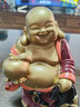銅掌柜彌勒佛大肚開(kāi)心笑佛擺件家居客廳裝飾品黃銅工藝品 彩繪彌勒佛《平安有?！?曬單實(shí)拍圖