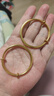 中國(guó)黃金（CHINA GOLD）黃金手鐲寶寶金手鐲足金光圈推拉款百日禮兒童滿月周歲出生禮 寶寶手鐲【一對(duì)】 曬單實(shí)拍圖