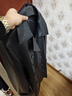 卓凡尼·華倫天奴（GIOVANNI VALENTINO）商務(wù)休閑男士真皮皮衣外套中長(cháng)款頭層牛皮 黑色 54（185/104A）  曬單實(shí)拍圖