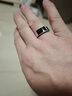 TOAY黑瑪瑙感男士款戒指S925銀活口戒指環(huán)開(kāi)口寶石簡(jiǎn)約可調 小號黑瑪瑙S925銀戒指 曬單實(shí)拍圖