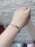 CENTURY& KINDLE輕奢品牌情侶手鐲一對(duì)刻字玫瑰金LOVE滿(mǎn)天星手鐲女開(kāi)口手環(huán)送女友 【玫瑰金色】窄版手鐲小號(hào) 曬單實(shí)拍圖
