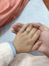 周六福（ZLF）  18K金鉆石戒指女傾心浪漫告白求婚訂婚結婚鉆戒 20分 SI/IJ 14號 曬單實(shí)拍圖