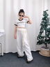 G.DUCKKIDS小黃鴨女童爵士舞服裝兒童露臍街舞潮服女孩hiphop嘻哈舞蹈套裝 A659黑色短袖上衣 130 尺碼7~8歲【120-130cm】 曬單實(shí)拍圖