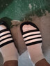 adidas ADILETTE SHOWER休閑實(shí)用舒適拖鞋男女阿迪達斯官方輕運動(dòng) 黑/白 (偏小，推薦買(mǎi)大1碼)   43 曬單實(shí)拍圖