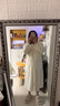 明月歸【帶哺乳口】孕婦睡衣裙哺乳家居服月子服產(chǎn)婦產(chǎn)房待產(chǎn)連衣裙秋冬 小花帶墊長(cháng)裙-SY1803 3XL（148-180斤） 曬單實(shí)拍圖