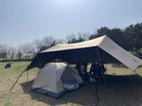 阿馬福云雙峰天幕帳篷八角云頂黑膠天幕穹頂戶外野營防雨防曬露營天幕帳篷 雙峰云頂【10-20人】 9*5*2.4米 曬單實拍圖