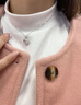 中國黃金（CHINA GOLD）S925銀貝母小綿羊項鏈女款時尚吊墜紀念日生日禮物送女友送老婆 貝母小綿羊項鏈 曬單實拍圖
