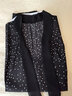 兆君2024春夏桑蠶絲新款復古波點(diǎn)印花上衣時(shí)尚系帶領(lǐng)無(wú)袖真絲女裝 黑色 2XL 曬單實(shí)拍圖