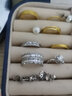 喜鉆纖羽鉑金鉆石戒指T方拼鑲鉆戒送老婆送女友結(jié)婚求婚戒指生日禮物 鉑金共1.05克拉 曬單實拍圖