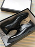 海瀾之家皮鞋男款真皮鞋子秋冬季加絨商務(wù)正裝男士增高中年爸爸休閑德比鞋 黑色 常規款 42 （比運動(dòng)鞋偏大一碼） 曬單實(shí)拍圖