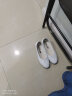 YI DOU老北京布鞋女单鞋坡跟护士鞋防滑软底透气白色医院牛筋底工作鞋 白色 (脚胖拍大一码) 35 实拍图