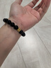 蒂蔻（Tico）足金大氣招財(cái)貔貅黃金轉(zhuǎn)運(yùn)珠手鏈男士路路通黑瑪瑙手串七夕禮物 曬單實(shí)拍圖