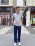 JASONWOOD高端牛仔褲男春秋季寬松直筒大碼商務(wù)男褲2025新款休閑長(zhǎng)褲子男 高檔藍(lán)灰色春秋款【現(xiàn)貨速發(fā)】 XXS 32【腰圍2尺5適合140斤左右】 曬單實(shí)拍圖