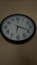 北极星（POLARIS）挂钟时尚创意客厅钟表 简约石英钟30cm 2842黑色 实拍图
