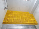 巨格5公分洗車(chē)房地格柵洗車(chē)場(chǎng)免挖槽地漏加厚拼接塑料隔板4S店防滑墊 黃色 曬單實(shí)拍圖