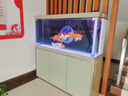 森森（SUNSUN）魚缸水族箱客廳免換水風(fēng)水家用金魚缸 1.5米長 41.6cm寬 時尚底濾(黑白灰可選) 曬單實(shí)拍圖