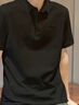 安踏短袖男POLO衫夏季新款男士t恤冰絲透氣運動(dòng)衣服黑色上衣高端男裝 曜石黑 L 曬單實(shí)拍圖