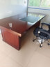 琢木成針 辦公家具老板辦公桌貼木皮油漆桌中班臺寫(xiě)字桌單人位1.6米含側柜 電腦主桌2.2米 曬單實(shí)拍圖