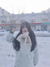 北極絨圍巾女學(xué)生情侶毛線圍脖日系可愛(ài)小狗小熊刺繡針織圍巾秋冬季保暖 米白 曬單實(shí)拍圖