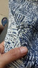 gxmy格子刺繡字母小香風休閑外套男潮牌高街痞帥炸街牛仔夾克衣服男裝 藍色 2XL 曬單實拍圖