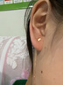 牧笛（MUDI） 18K金耳線女蝴蝶玫瑰金黃金流蘇彩金個性長款耳環(huán)情人禮物紀(jì)念 蝴蝶之戀耳線玫瑰金一對 曬單實拍圖