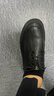 百麗打孔透氣休閑鞋男鞋新款系帶商務皮鞋A1540BM4 黑色 42 (260mm) 曬單實拍圖