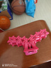 美麗公主奶油質(zhì)感大號星星抓夾發(fā)量多鯊魚(yú)夾女發(fā)飾少女高級感發(fā)抓盤(pán)發(fā)夾子 1#玫紅 曬單實(shí)拍圖