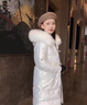 皮爾卡丹白鴨絨2025新款高檔免洗亮面羽絨服女中長款百搭收腰大衣女冬季 白色【白鴨絨】 L 【建議112-128斤】 曬單實(shí)拍圖