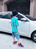 童裝男童套裝兒童夏裝品牌男孩衣服韓版4-12歲兒童夏季洋氣短袖T恤牛仔褲兩件套帥氣中大童潮 21258藍(lán)色 130碼建議身高120cm 曬單實(shí)拍圖