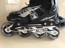 动感（ACTION）轮滑鞋成人溜冰鞋成年男女大学生单排初学者滑冰旱冰鞋休闲鞋 125F黑白单鞋 M 36-39码 实拍图