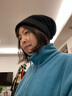 笙格兒 帽子女秋冬季時(shí)尚百搭月子帽產(chǎn)后春秋顯臉小針織毛線帽保暖冬款堆堆帽 兔毛黑色 均碼 曬單實(shí)拍圖