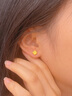 中國黃金（CHINA GOLD）黃金耳釘女足金四葉草耳釘耳環(huán)七夕情人節(jié)禮物送女友老婆 【經(jīng)典款式】四葉草耳釘約0.9g 曬單實(shí)拍圖