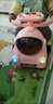 BABYPURE SHINE兒童電動(dòng)車(chē)玩具摩托車(chē)四輪防側翻寶寶平衡滑步滑行車(chē)可坐 草莓粉遙控大電瓶電動(dòng)推把護音樂(lè ) 曬單實(shí)拍圖