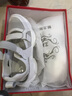 卓履（zhuolv）品牌運(yùn)動(dòng)涼鞋女真皮夏季新款厚底ins老爹鞋透氣鏤空內(nèi)增高洞洞鞋 白色 36 曬單實(shí)拍圖