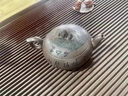 洛湘宜興純?nèi)止ぞ纷仙皦孛抑禅P妹泥繪家藏紫玉金砂高端茶壺收藏 靠山石壺(紫玉金砂) 280ml 曬單實(shí)拍圖