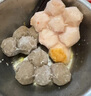 趣十八番潮汕手打蝦丸蝦肉丸子蝦滑汕頭魚(yú)丸蝦球麻辣燙燒烤火鍋食材丸料 半斤海蝦丸+半斤蝦滑腸 曬單實(shí)拍圖