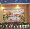 古凡（GUFAN）別墅戶(hù)外影壁畫(huà)福字庭院家和富貴中式迎門(mén)墻牡丹微晶石瓷磚背景墻 款式七 瓷磚/二代高溫微晶/1平方米 曬單實(shí)拍圖