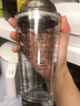 歐樂(lè )多（Olodo）水晶玻璃雪克杯套裝醒酒器雪克壺透明帶刻度shake杯調酒器套裝 水晶雪克杯400ML 曬單實(shí)拍圖