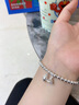 中國黃金（CHINA GOLD）999足銀兩世歡轉(zhuǎn)運珠手串時尚簡約亮面手鏈女七夕情人節(jié)生日禮物 5mm兩世歡手鏈【999足銀-玫瑰禮盒】 曬單實拍圖