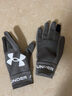 安德瑪（Under Armour） 手套男秋冬加絨保暖運(yùn)動(dòng)防滑騎行跑步 足球手套UA飛盤(pán)女觸屏手套 淺灰22610401-031 S【掌寬7.5-8.5cm】青少年/女士 曬單實(shí)拍圖