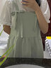 衣圖雅背帶裙子衣服女裝2023夏季學(xué)院風(fēng)連衣裙學(xué)生減齡女生套裝裙 綠色套裝裙 均碼 曬單實(shí)拍圖