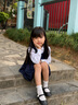 衣諾坊兒童連衣裙女生校服套裝百褶裙兒童裙子公主裙子 女生藏青：裙子+襯衫+領(lǐng)花 130 （建議體重42-54斤） 曬單實(shí)拍圖