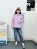 笛莎（DEESHA）童裝女童輕薄羽絨服2025秋冬新款女寶寶短款三防輕盈保暖外套 霧紫 110 【充絨量：37.1g】 曬單實(shí)拍圖