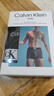 Calvin Klein男士內褲男生款純棉平角褲四角褲衩000NB3528A UB1黑黑黑 M 曬單實拍圖
