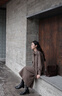 對白【杜鵑同款】氣質(zhì)軟毛呢襯衫套裝女2025冬新款外套半裙兩件套 棕咖色 L 曬單實(shí)拍圖