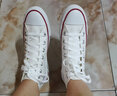 匡威（Converse）男女款休閑高幫 帆布鞋情侶板鞋Nexstar 110 HI  日本直郵 白色（32765013） 24.5 曬單實(shí)拍圖