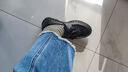 馬丁（DR.MARTENS）Adrian YS早秋一腳蹬黃車線光面皮黑色樂福皮鞋 黑色 36 曬單實(shí)拍圖